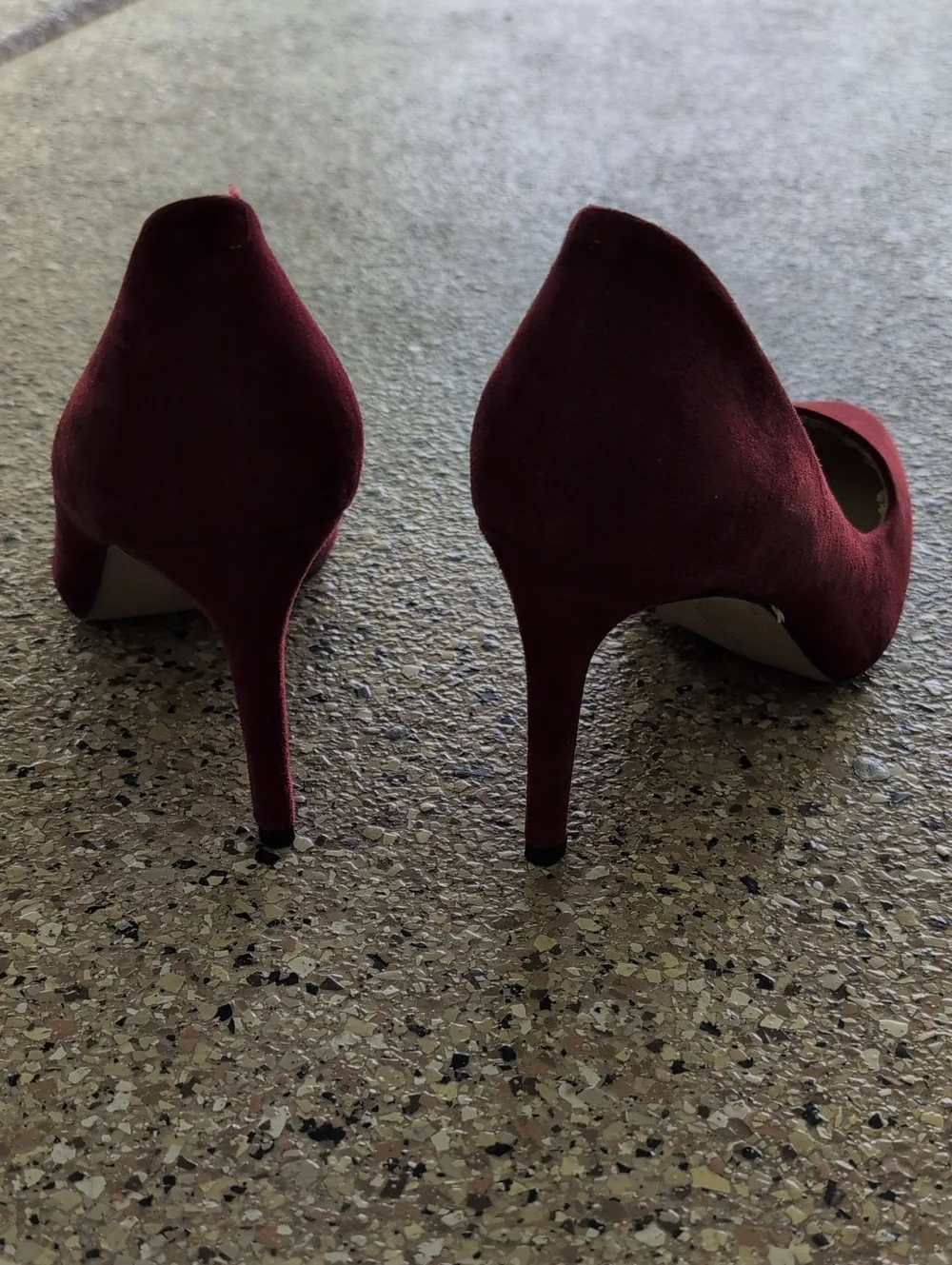 Vince Camuto Wine Suede Pointed-Toe Pumps